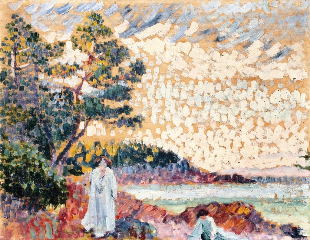 Due donne in un paesaggio marino, 1900 c - San Diego Museum of Art